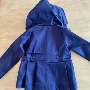Jacadi Navy Blue Hooded Girls' Coat